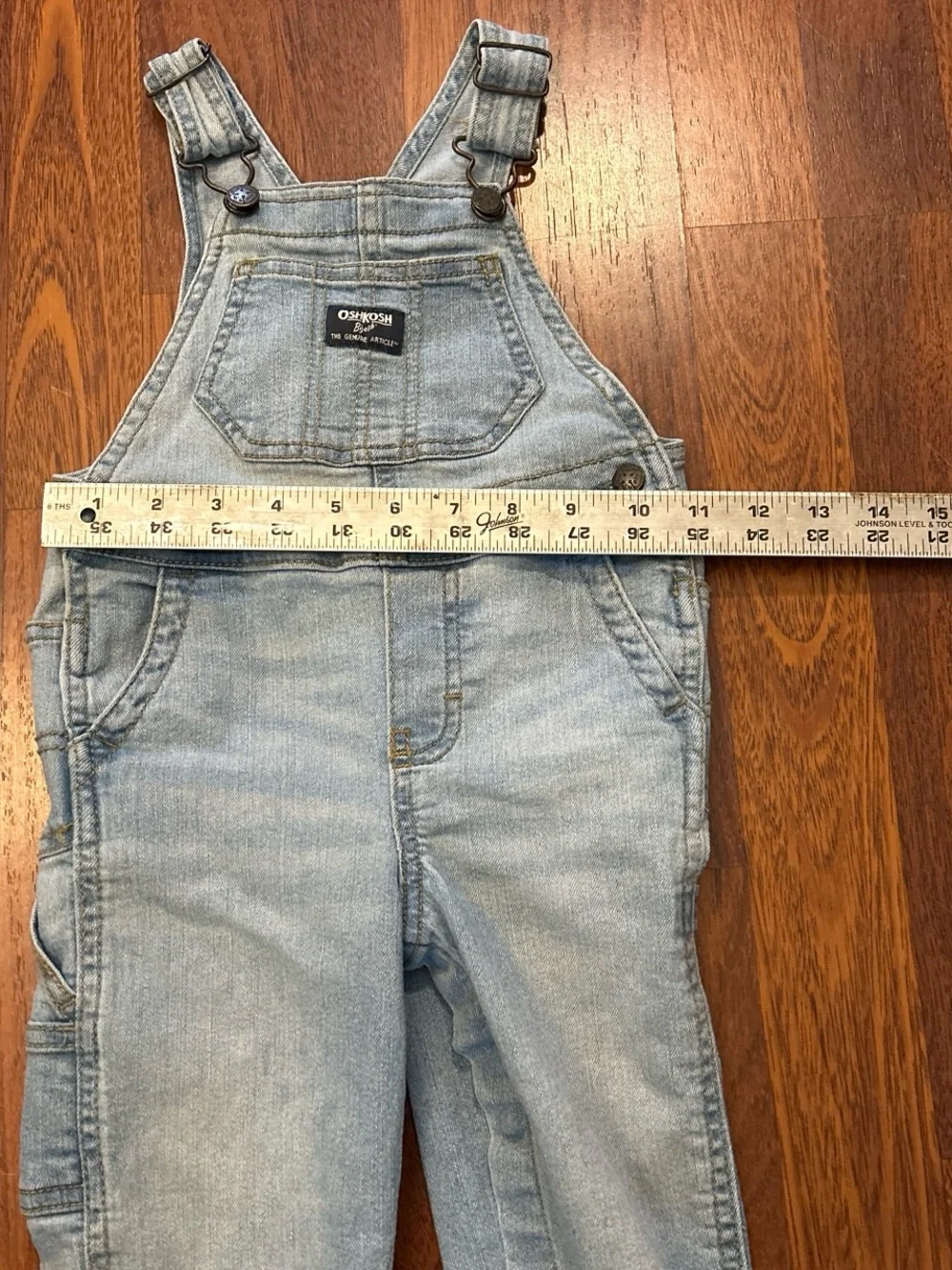 Oshkosh Bgosh Denim Overalls Light Blue Size 18 Months Baby Toddler